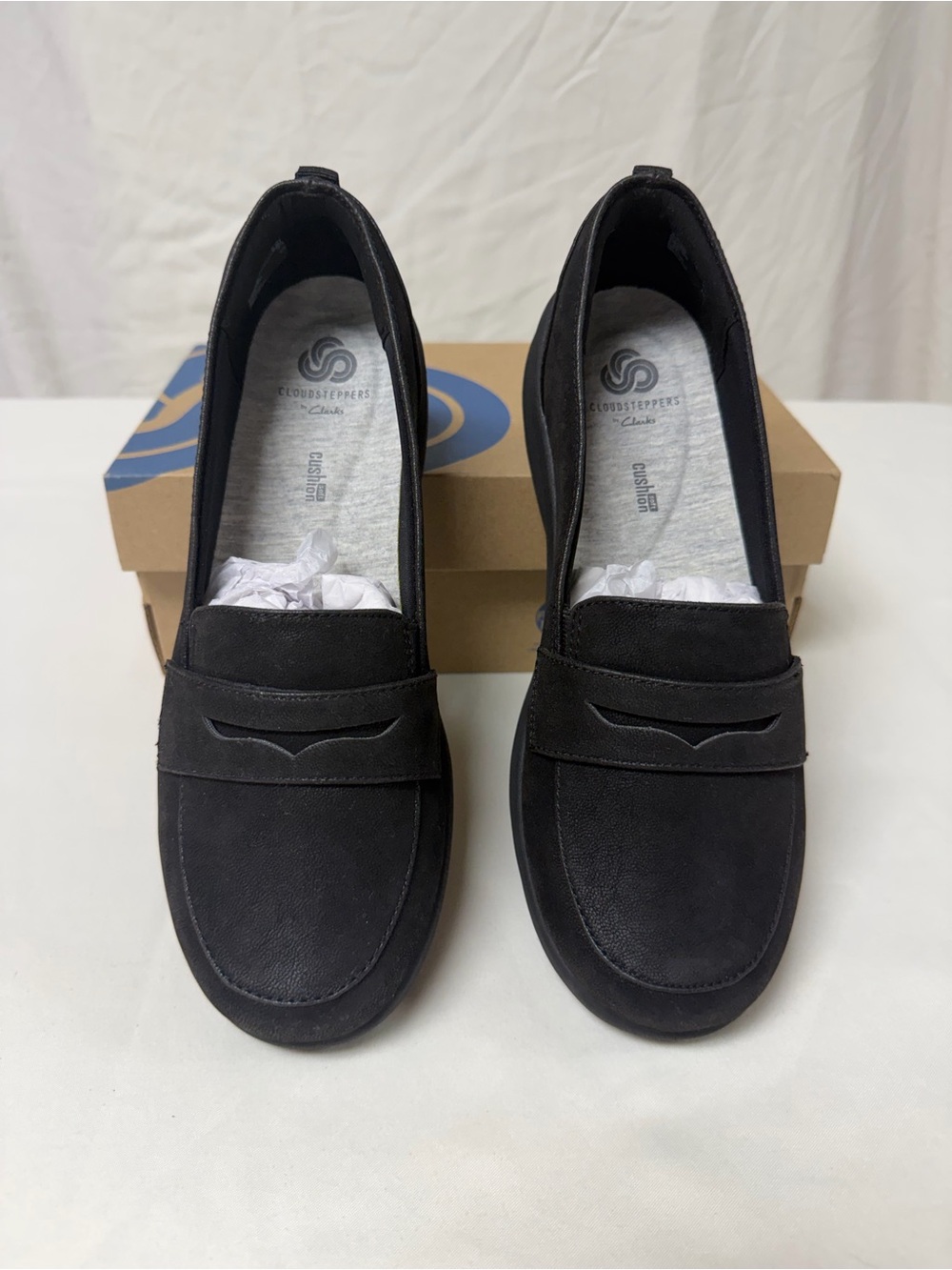 BRAND NEW IN BOX Cloudsteppers By Clarks Women’s Black Size 8W NEVER WORN